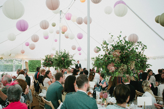 Rustic Paper Lanterns add Whimsical Details to a Country Wedding