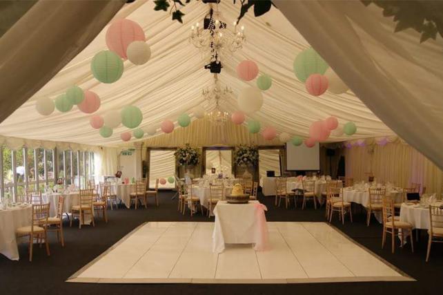 Pastel Chinese Lanterns at Trunkwell House