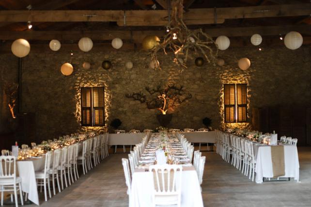 Rustic Barn Wedding Lanterns