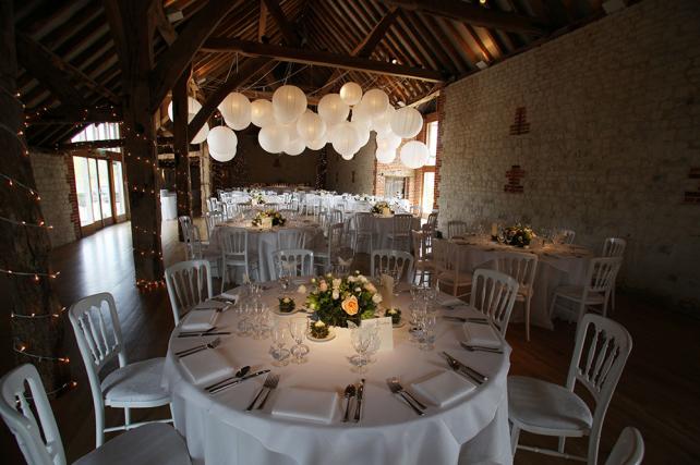 White and Ivory vintage wedding paper lanterns