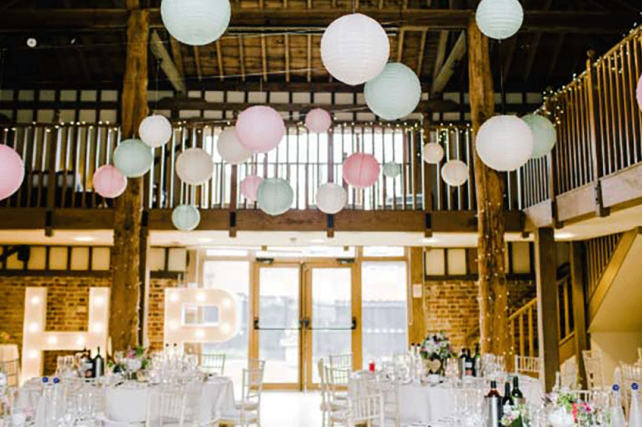 Vintage wedding lanterns