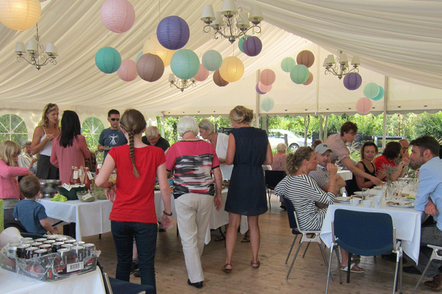 Wedding marquee lanterns