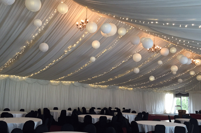 Fairy Lights and Paper Lanterns at Solsgirth House