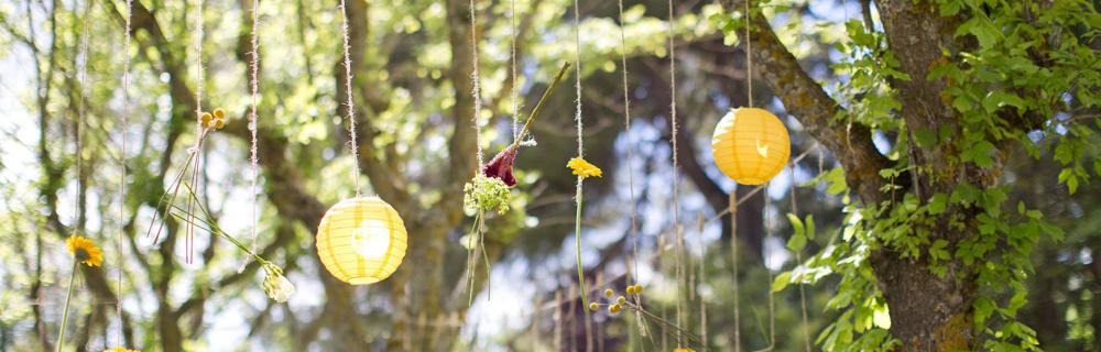 Relaxed Boho and Chinese Lanterns