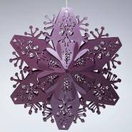 Ruby 3d Christmas snowflakes