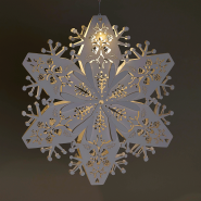 White Christmas snowflake decoration