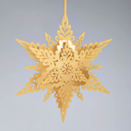 Gold Christmas snowflake