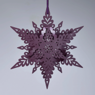 Ruby Christmas Snowflakes