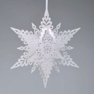 Deco White Christmas Snowflake