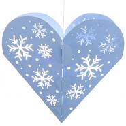 Snowflake heart pendant lantern