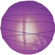 Round Dark Purple paper lantern