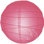 Large Fuchsia Irregular Ribbed Paper Lantern