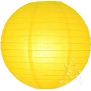 Yellow round paper lantern