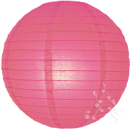 Large Fuchsia round paper lantern