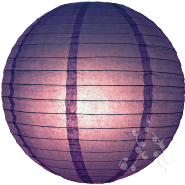 Large Traditional Dark Purple Chinese Lantern