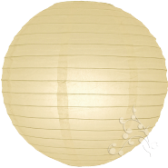 Ivory round paper lantern