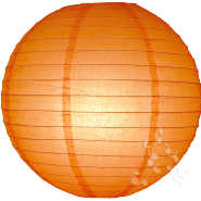 Orange paper chinese hanging lantern