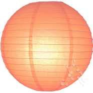 12 Inch Peach Chinese Lanterns