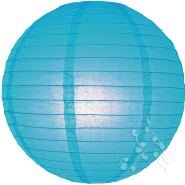 Turquoise round paper lantern