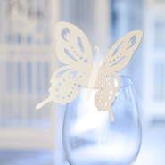 butterfly wine glass decorations