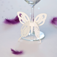 Butterfly wine glass wedding decoration