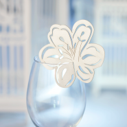 Flower wedding glass decoration