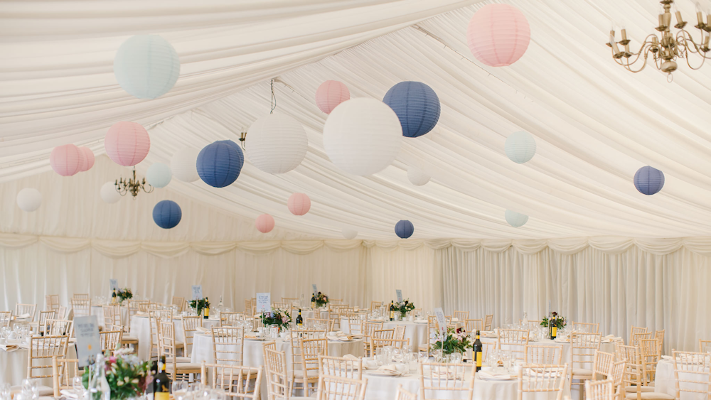 Wedding lanterns at Whethele Manor