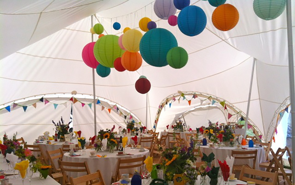 Capri Marquee Mad Hatters lanterns