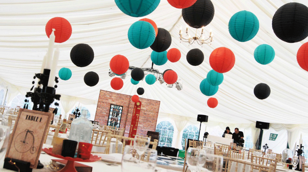 Mad Philomena Dresses with Marquee Lanterns