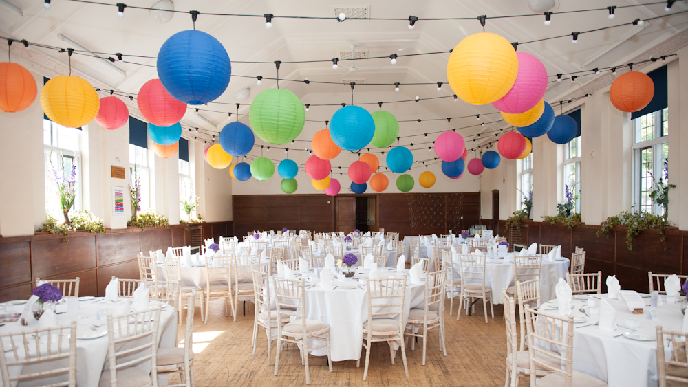 Paper Lanterns and Festoon Canopy