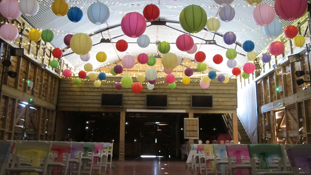 Tulleys Farm Lantern Wedding