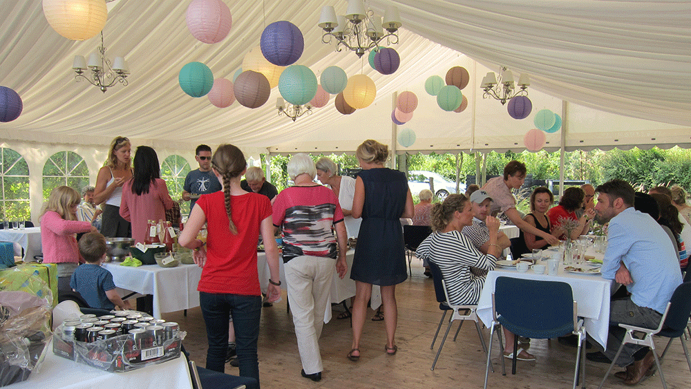 Wedding marquee lanterns